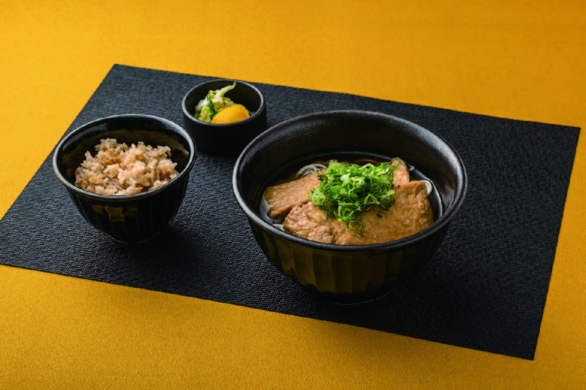 きつね定食(そば 又はうどん)